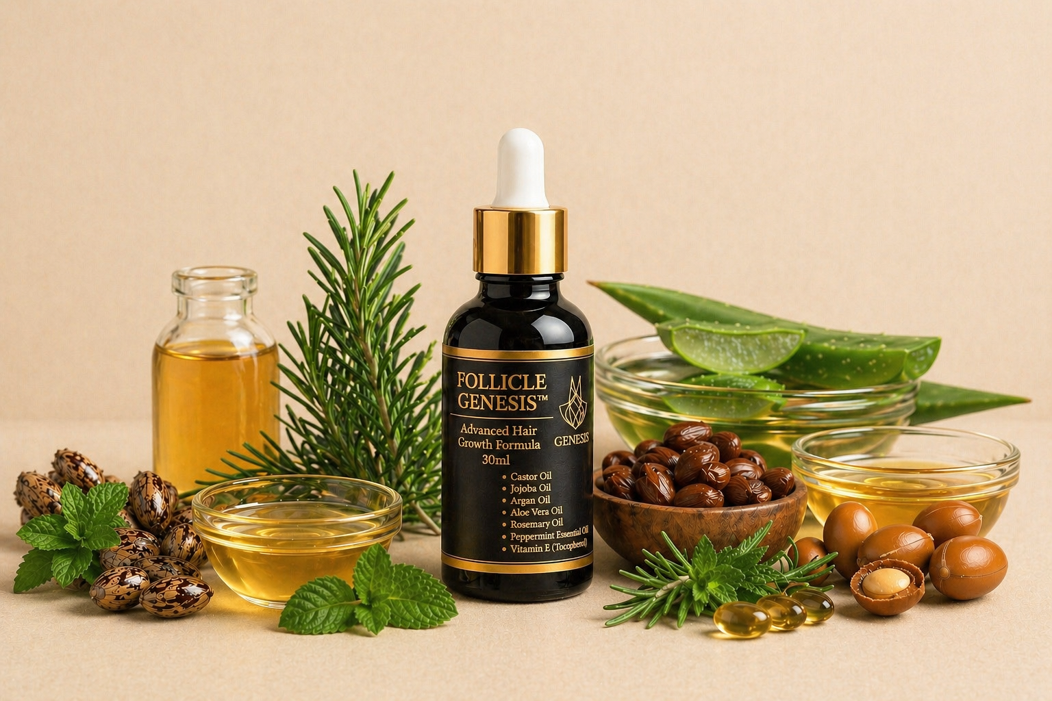 Follicle Genesis™ Hair Growth Oil - Thicker,Stronger,Healthier Hair