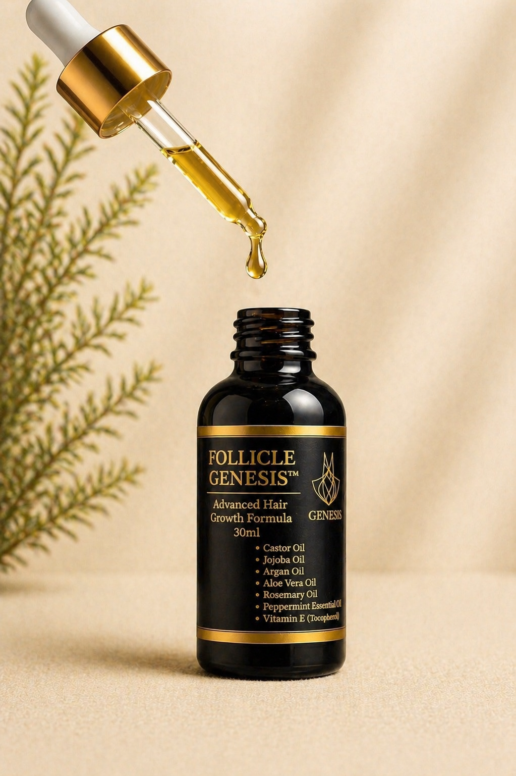 Follicle Genesis™ Hair Growth Oil - Thicker,Stronger,Healthier Hair